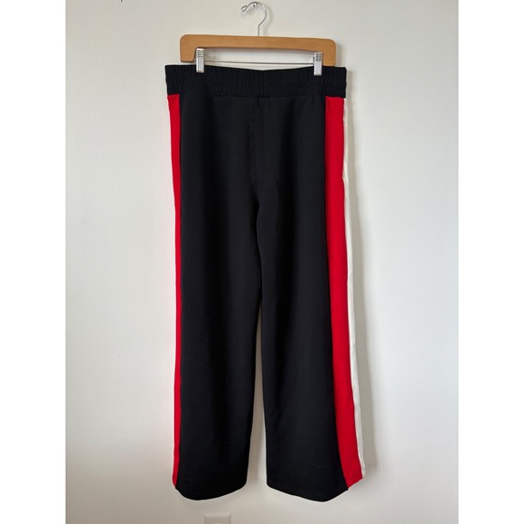 SPANX Colorblock Wide Leg Track Pant – Very Black/Spanx Red – Size XL - Picture 5 of 5